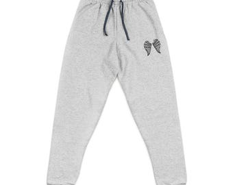 Cozy Embroidered Unisex Joggers for Relaxation, Lounge, Fitness, Travel, Gift Idea