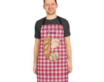 Let's Get This Bread Apron, Baking Gift, Kitchen Decor, Chef Apron, Foodie Gift, Holiday Cooking, BBQ Apron