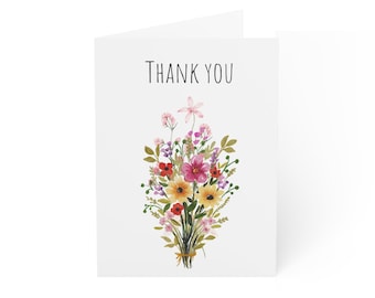 Floral Greeting Cards Set | Thank You, Thank You Cards, Birthday Cards, Stationery, Note Cards, Gift Tags, Scrapbooking