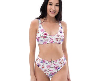 Recycled high-waisted bikini