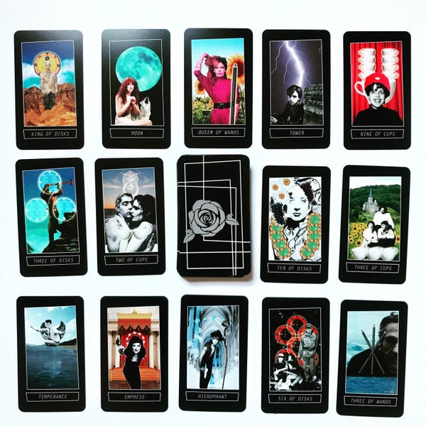 New Wave TAROT Deck Version 2 - 1980s musician Tarot Art Deck