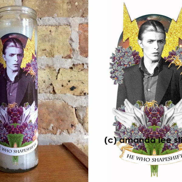 DAVID BOWIE Altar Candle: "He Who Shapeshifts"