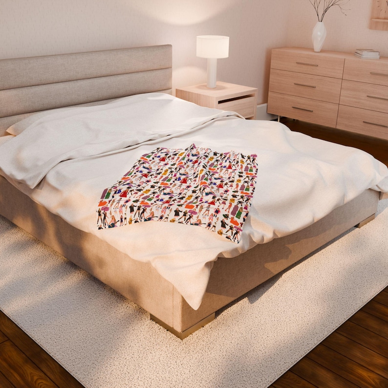 Coperta Taylor Coperta in velluto Coperta accogliente per la casa Regalo per gli amanti della moda Elegante coperta per animali domestici Caldo peluche Regalo per nipote Coperta Swifty immagine 5