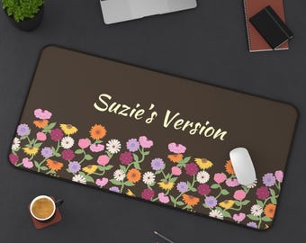 Personalized Floral Piano Surprise Song Desk Mat Music Lover's Office Decor Fan-Inspired Gift 2025 Concert Memory Keepsake Aesthetic Mat