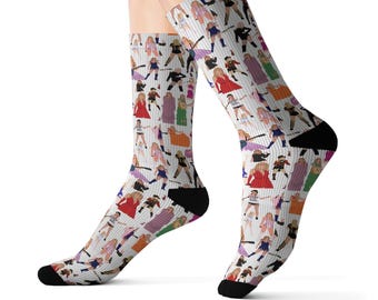 Calzini ispirati alle iconiche epoche di Swifty: celebra ogni era musicale con il massimo comfort e stile. Calzini su misura, regalo di compleanno o di Natale a tema Swifty.