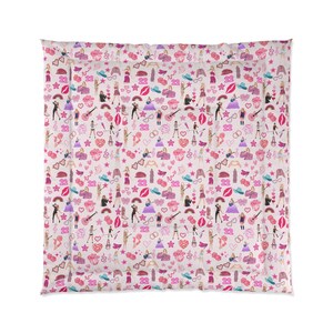 Stylish Comforter Taylor Comforter Bold Fashion Print Taylor Bedding Gift Swifty Comforter Chic Bedroom Decor Perfect Gift for Swifty image 5