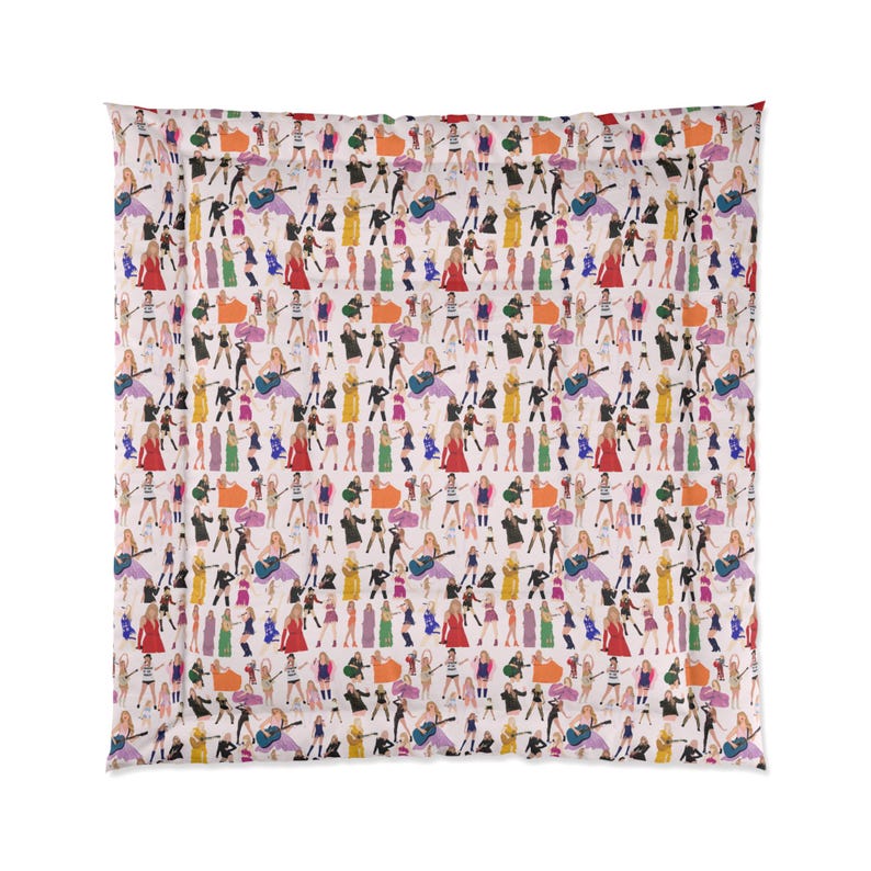 Elegante piumone Taylor, piumone con stampa alla moda audace, biancheria da letto Taylor, regalo Swifty, piumone Swifty, chic arredamento per la camera da letto, regalo perfetto per Swifty immagine 3