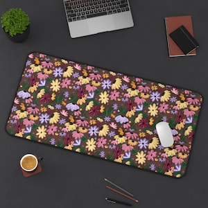 Floral Piano Surprise Song Desk Mat Music Lover&#39;s Office Decor, Fan-Inspired Gift, 2025 Concert Memory Keepsake, Aesthetic Mouse Pad