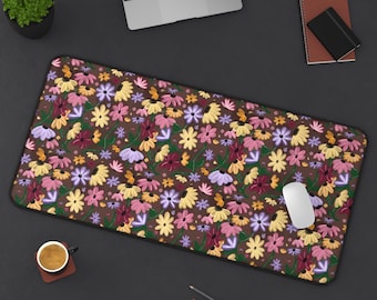 Floral Piano Surprise Song Desk Mat Music Lover's Office Decor, Fan-Inspired Gift, 2025 Concert Memory Keepsake, Aesthetic Mouse Pad