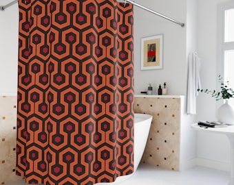 Overlook Hotel Shower Curtain Horror Movie Shower Curtain Shining Decor Halloween Curtain | Danny Torrance Gift Idea Overlook Hotel Carpet