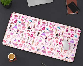 Swifty Gift Desk Mat for Daughters Room Present for Swifty Mouse Pad for Taylor Desktop Mat Aesthetic Eras Merch for Office Eras Piano Mat