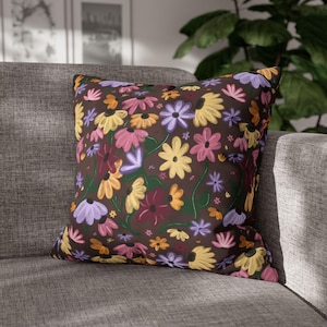 Floral Piano Surprise Song Throw Pillow Music Lover&#39;s Home Decor Fan-Inspired Cushion 2025 Concert Memory Keepsake Aesthetic Room Accent