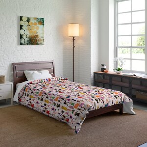 Elegante piumone Taylor, piumone con stampa alla moda audace, biancheria da letto Taylor, regalo Swifty, piumone Swifty, chic arredamento per la camera da letto, regalo perfetto per Swifty immagine 1
