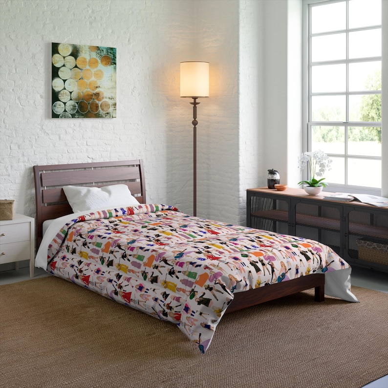 Elegante piumone Taylor, piumone con stampa alla moda audace, biancheria da letto Taylor, regalo Swifty, piumone Swifty, chic arredamento per la camera da letto, regalo perfetto per Swifty immagine 1
