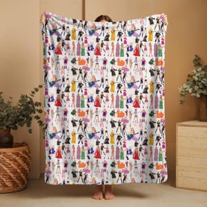 Coperta Taylor Coperta in velluto Coperta accogliente per la casa Regalo per gli amanti della moda Elegante coperta per animali domestici Caldo peluche Regalo per nipote Coperta Swifty immagine 1