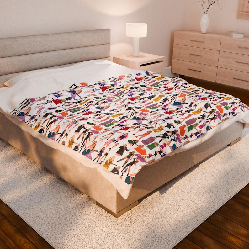 Coperta Taylor Coperta in velluto Coperta accogliente per la casa Regalo per gli amanti della moda Elegante coperta per animali domestici Caldo peluche Regalo per nipote Coperta Swifty immagine 7
