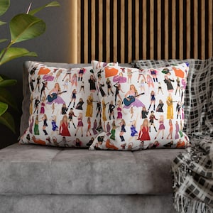 Swifty Gift Pillow Icon Design Taylor Cover with Pillow Included Swifty Kids Room Decoration Little Swifty Spun Polyester Square Pillowcase