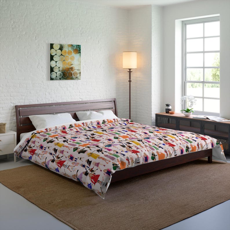 Elegante piumone Taylor, piumone con stampa alla moda audace, biancheria da letto Taylor, regalo Swifty, piumone Swifty, chic arredamento per la camera da letto, regalo perfetto per Swifty immagine 8