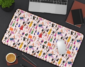 Swifty Gift Desk Mat for Daughters Room Present for Swifty Mouse Pad for Taylor Desktop Mat Aesthetic Eras Merch for Office Eras Piano Mat