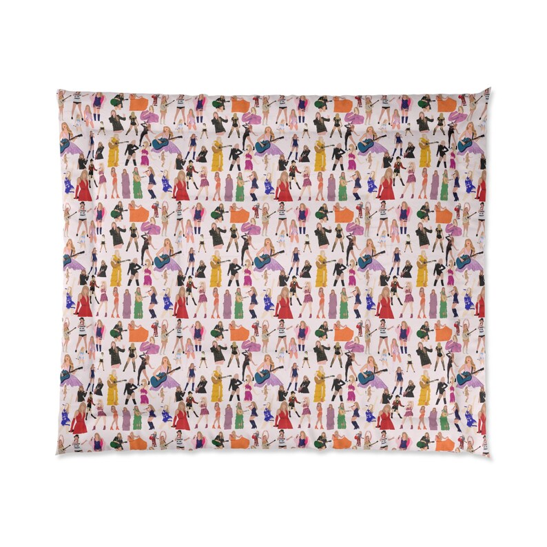 Elegante piumone Taylor, piumone con stampa alla moda audace, biancheria da letto Taylor, regalo Swifty, piumone Swifty, chic arredamento per la camera da letto, regalo perfetto per Swifty immagine 4