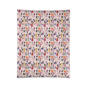 Elegante piumone Taylor, piumone con stampa alla moda audace, biancheria da letto Taylor, regalo Swifty, piumone Swifty, chic arredamento per la camera da letto, regalo perfetto per Swifty immagine 5