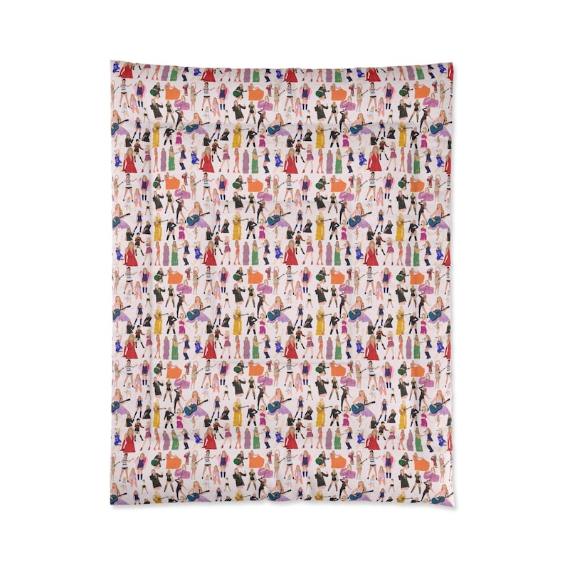 Elegante piumone Taylor, piumone con stampa alla moda audace, biancheria da letto Taylor, regalo Swifty, piumone Swifty, chic arredamento per la camera da letto, regalo perfetto per Swifty immagine 5