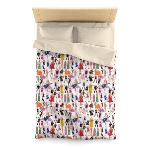 Stylish Microfiber Taylor Duvet Cover Bold Fashion Print Taylor Bedding Gift Swifty Comforter Chic Bedroom Decor Perfect Gift for Swifty image 2