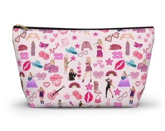 Personalized Zipper Pouch Swifty Cosmetic Bag Custom Makeup Bag era Gift Swifty Teen Gift Swifty Gift Make Up Bag Eras Icons Pencil Case