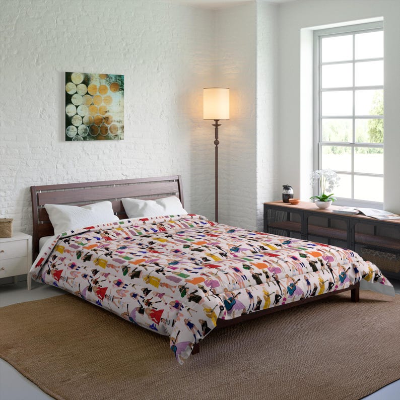 Elegante piumone Taylor, piumone con stampa alla moda audace, biancheria da letto Taylor, regalo Swifty, piumone Swifty, chic arredamento per la camera da letto, regalo perfetto per Swifty immagine 7