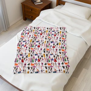 Coperta Taylor Coperta in velluto Coperta accogliente per la casa Regalo per gli amanti della moda Elegante coperta per animali domestici Caldo peluche Regalo per nipote Coperta Swifty immagine 2