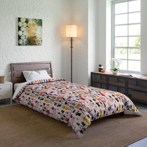Elegante piumone Taylor, piumone con stampa alla moda audace, biancheria da letto Taylor, regalo Swifty, piumone Swifty, chic arredamento per la camera da letto, regalo perfetto per Swifty immagine 6
