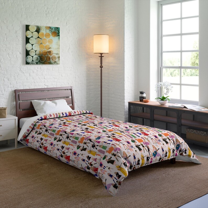 Elegante piumone Taylor, piumone con stampa alla moda audace, biancheria da letto Taylor, regalo Swifty, piumone Swifty, chic arredamento per la camera da letto, regalo perfetto per Swifty immagine 6