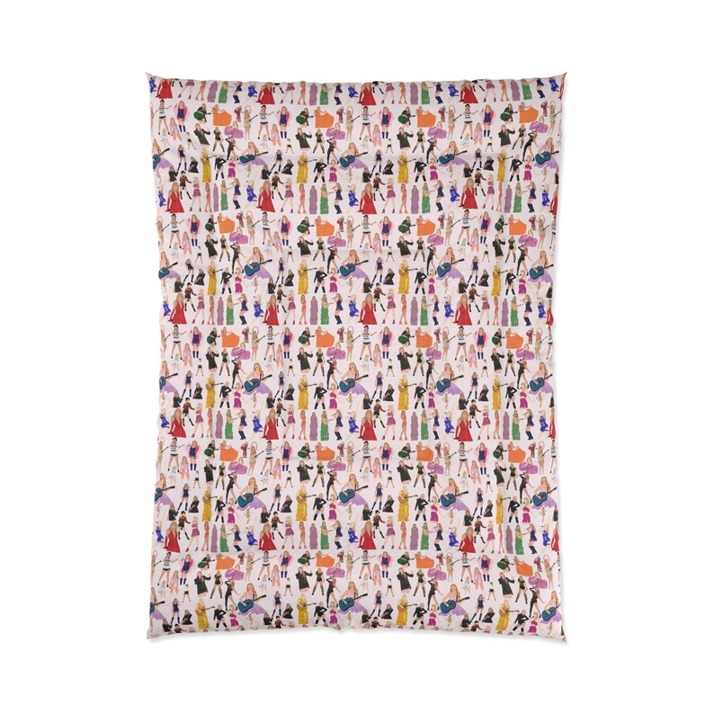 Elegante piumone Taylor, piumone con stampa alla moda audace, biancheria da letto Taylor, regalo Swifty, piumone Swifty, chic arredamento per la camera da letto, regalo perfetto per Swifty immagine 2