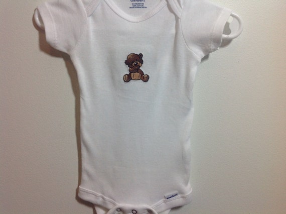 teddy bear baby onesie