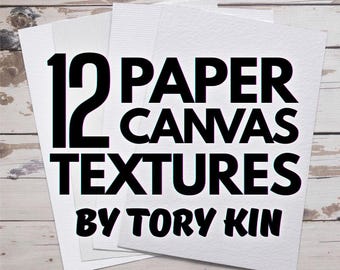 12 Digitale Papier und Leinwand Texturen von Tory Kin