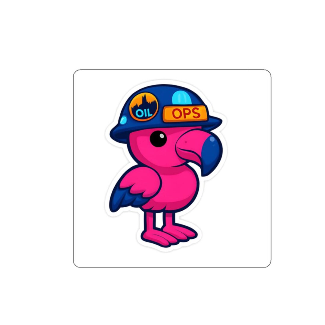 Vibrant Die-cut Flamingo Stickers, Fun Sticker for Hard Hat, Fun Decor ...