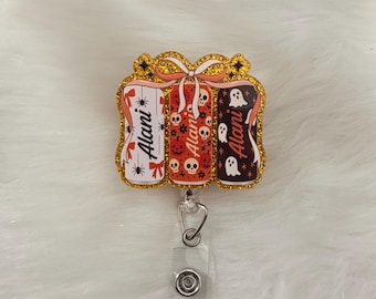 Bobine de badge pour boisson énergisante Halloween1