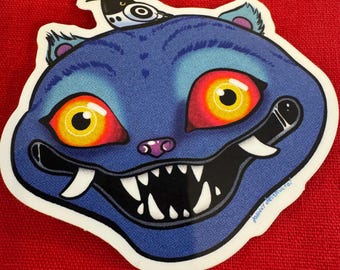 Sticker - Derpy Demon Cat - Decal