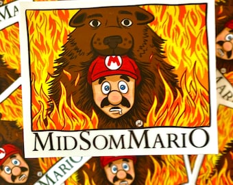 Sticker - "MidSomMario” Horror Movie Mario