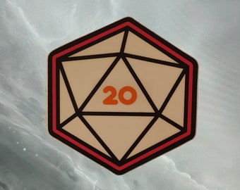Sticker - Dunkin D20 - D&D