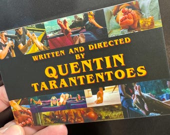 Sticker - Written and Directed by Quentin TaranTenToes - Decal