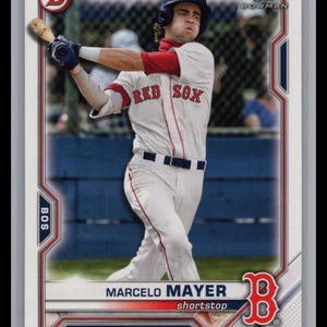 2021 Bowman Draft #BD-174 Marcelo Mayer 1st Paper Prospect RC Boston Red Sox