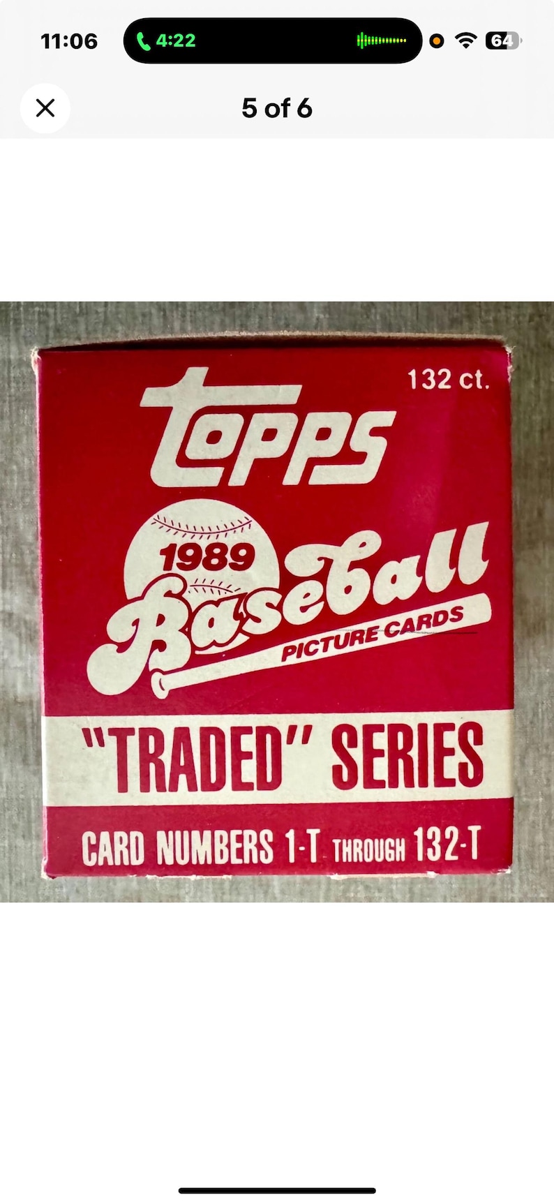 1989 Topps Traded Series Complete Set With Ken Griffey Jr Rookie Card ...