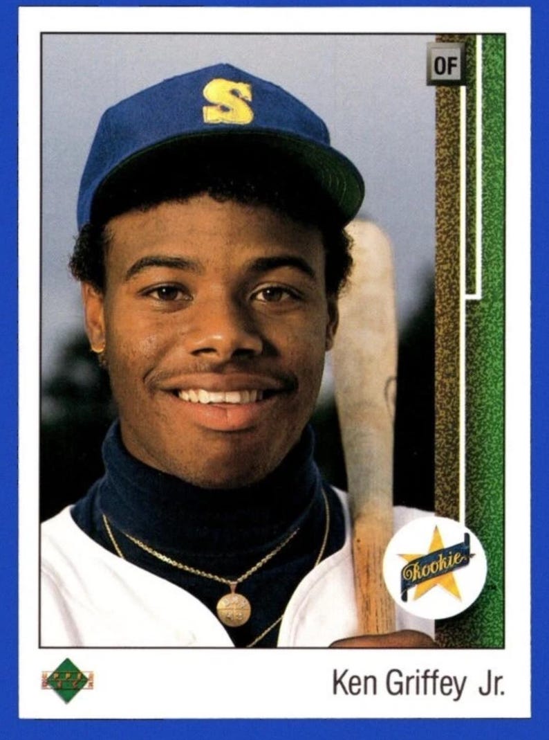 1989 Upper Deck # 1 Ken Griffey Jr. RC NR-MINT - Etsy