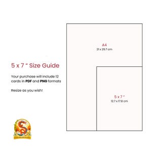 Chinese Zodiac Cards – Full Set of 12 | Printable Zodiac Cards & Wall Art | Lunar New Year Decor | Digital Download image 5