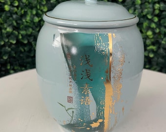 Chinese Ceramic Tea Caddy