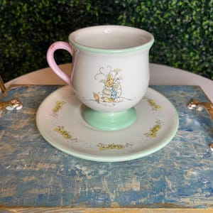 Peter Rabbit Cup and Saucer - Etsy Canada