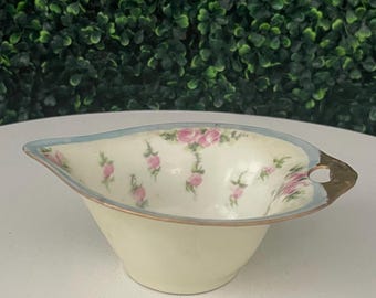 Vintage Weimar Germany Hand-Painted Porcelain Dish.
