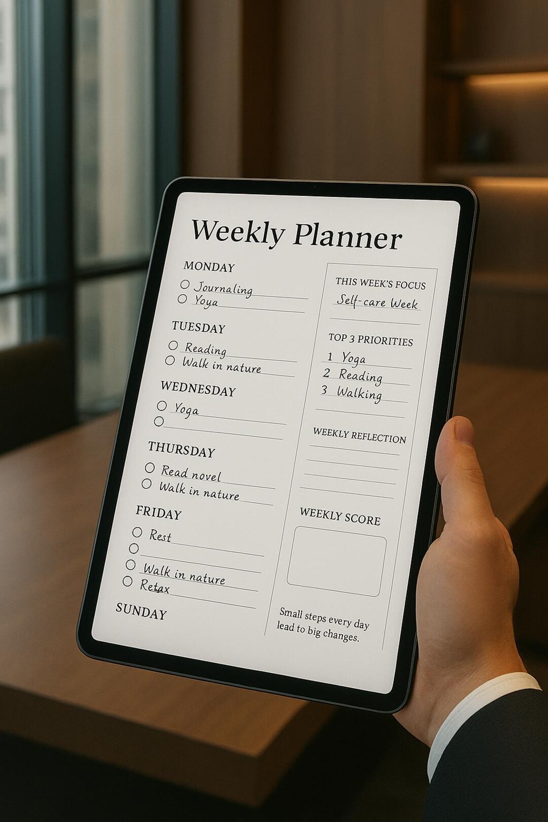 Minimalist Weekly Planner Printable | Digital iPad Template (A4 & A5 ...