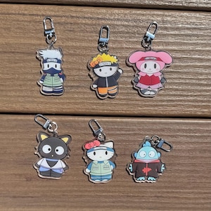 Sanrio-Naruto themed keychains